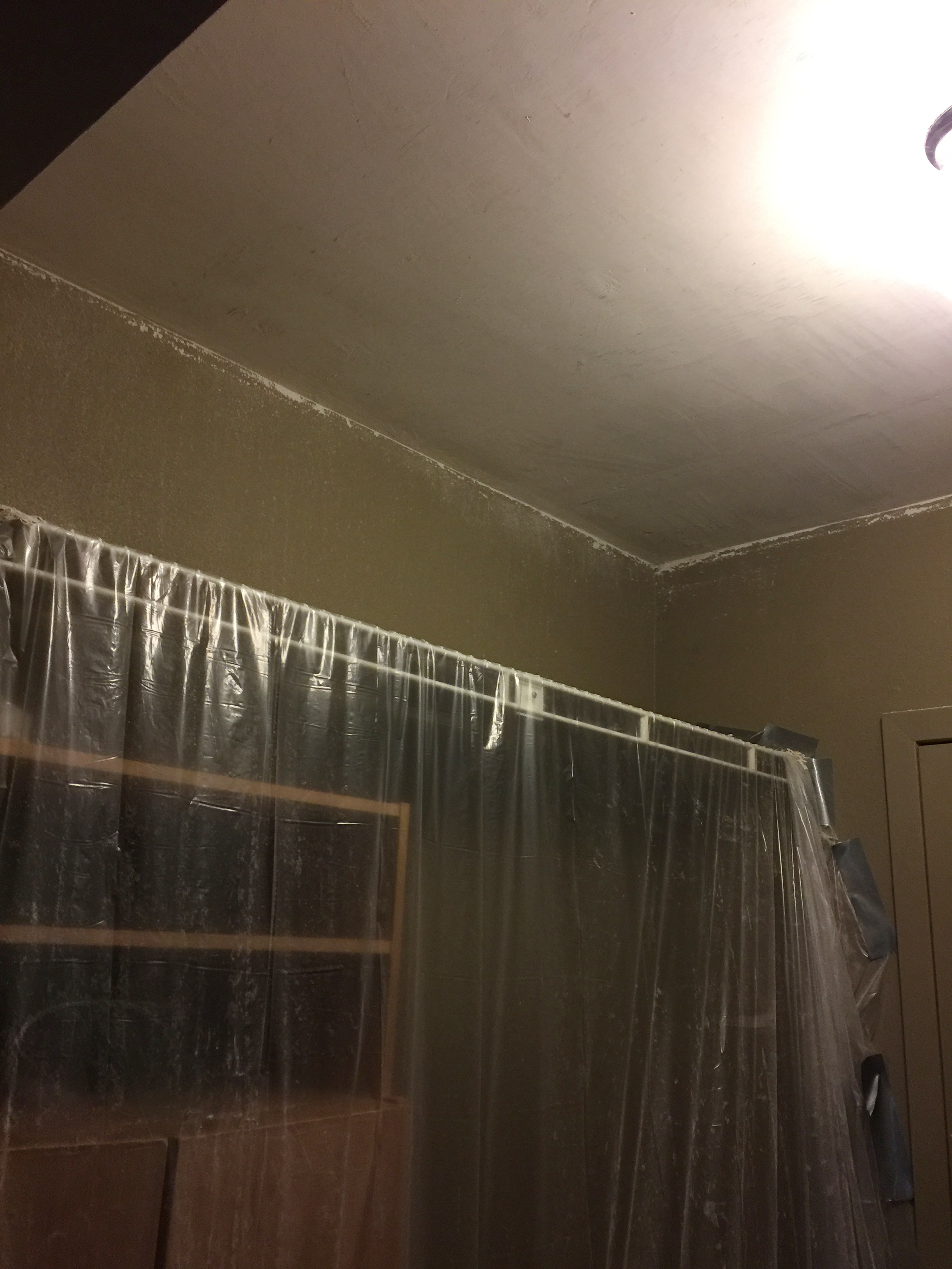Home Reno Project Update How To Scrape Popcorn Off Ceilings