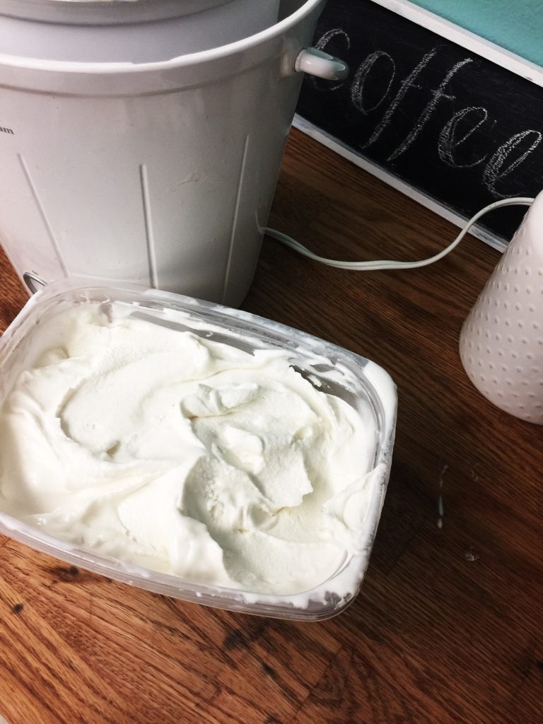 Homemade vanilla fro-yo recipe