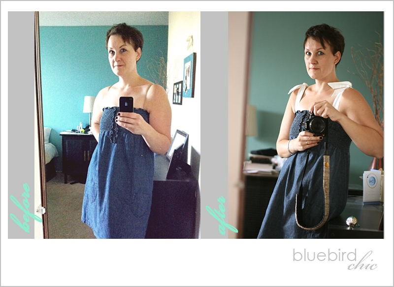 DIY – add a simple strap to a sundress